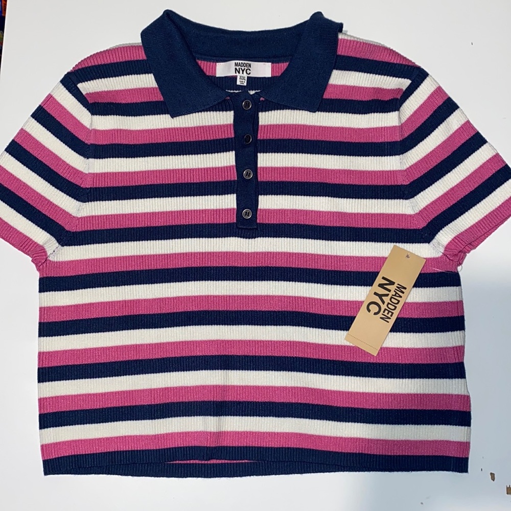 Polo Collar Top